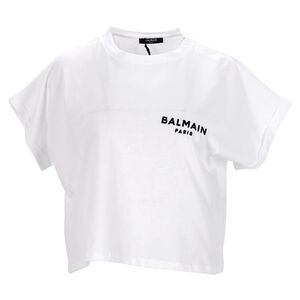 Balmain Crop Top in White